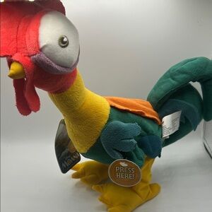 Disney Multicolor Plush Parrot Toy - Red, Yellow, Green, Orange, Teal